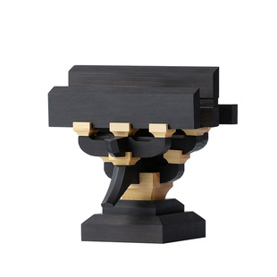 晚峰山西岩山寺斗拱中国古建筑榫卯积木紫光檀版模型木制礼品摆件