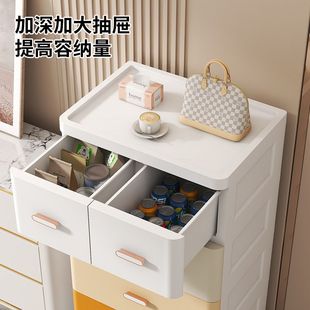 抽屉式儿童收纳柜加厚多功能大容量物储分格塑料整理柜置物多层