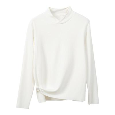 德绒设计感轻国风文艺复古打底衫