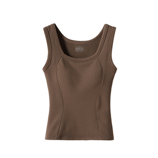 石墨烯羽绒保暖背心胸罩一体式内衣贴身加绒内搭女带胸垫打底冬季