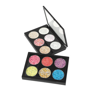 卡梅拉爆闪啫喱亮片眼影盘偏光多色表演舞台妆化妆师专用化妆品
