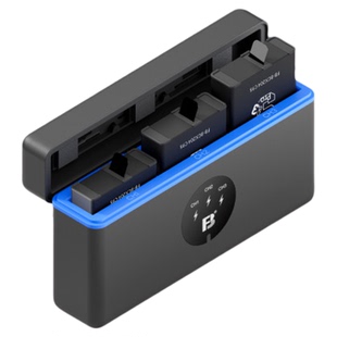 沣标BCX204适用DJI大疆action 5ro运动相机电池大疆action6 action4 action3 osmo360电池充电器充电盒充电仓