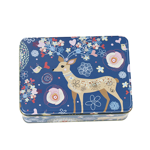 新款曲奇饼干包装盒铁盒蛋糕雪花酥大号创意长方形马口铁盒月饼盒