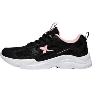 特步女鞋休闲鞋春季新款复古老爹鞋轻便透气网面鞋厚底女款运动鞋