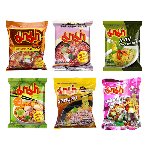 泰国进口零食 mama方便面冬阴功酸辣虾味妈妈面 泡面速食面套餐10