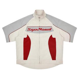 XXZXX防水撞色短袖外套男女款潮牌童装亲子装2025年夏季新款 5101