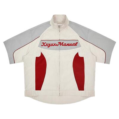 XXZXX潮牌防水撞色短袖外套男女