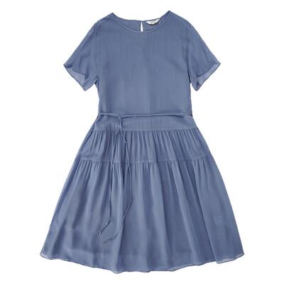 HONRN/红人桑蚕丝真丝系带连衣裙