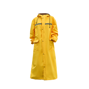 长款风衣式雨衣男女同款防暴雨一体式成人外穿骑行户外防水雨披