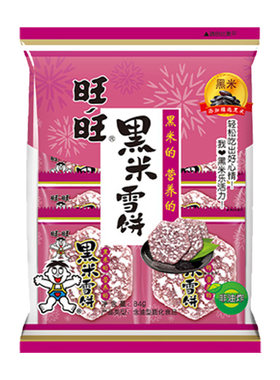 旺旺黑米雪饼原味84g仙贝米饼