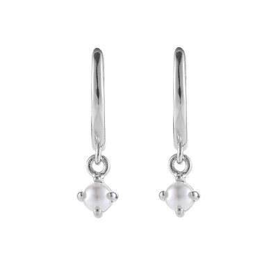 TWOLEAVES纯银男女挂坠珍珠耳环