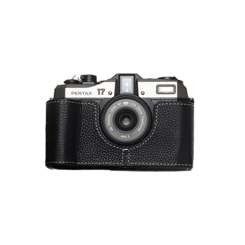 适用于宾得17皮套  真皮头层相机保护套 Pentax 17底座