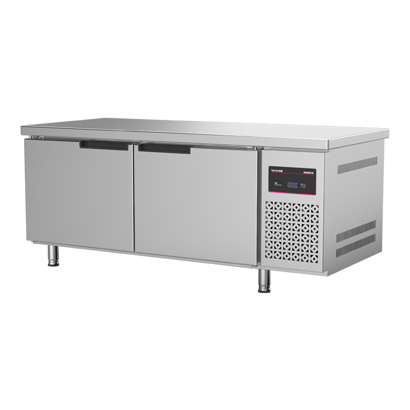 乐创风冷无霜商用冷藏冷冻工作台冰柜保鲜冰箱不锈钢操作台设备