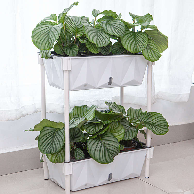 阳台懒人花盆多层立体种菜盆家庭种菜神器楼顶种植箱免浇水长花槽