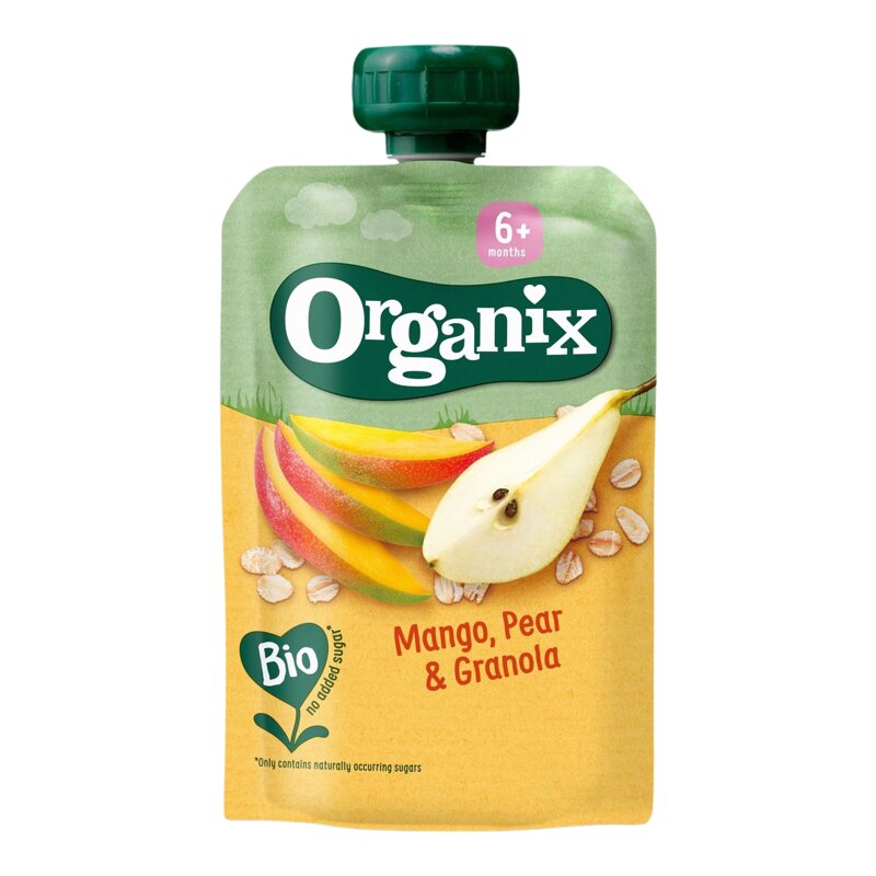 Organix 西班牙芒果梨格兰诺拉麦片果蓉100g婴儿宝宝天然营养辅食
