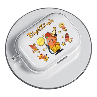 卡通可爱星星人耳机壳airpodspro3代保护套适用苹果1/2代透明airpod4软壳airpodpro2二代第三代蓝牙ipods外盒