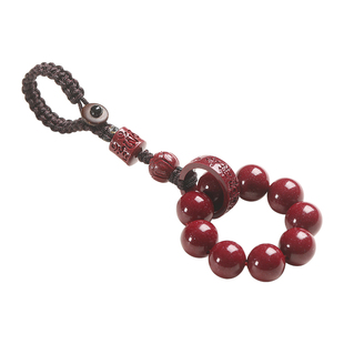 本命马年汽车钥匙扣朱砂挂件男女士精致创意手机指环扣高端小挂件