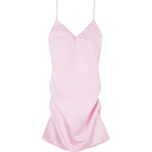 【38开门红】we11done 女多巴胺粉色吊带连衣裙礼服裙