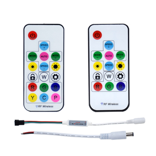 WS2811控制器全彩灯带遥控器2812B幻彩流光灯条控制器 迷你控制器