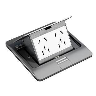 国际电工地插座隐形嵌入式超薄防水弹起式五孔网络86型地插高端款