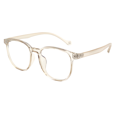 冷茶色近视眼镜框女超轻TR防蓝光