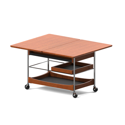 出乎生活缪斯折叠茶几推车黄杨木