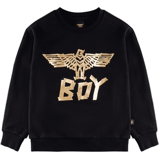 BOY童装 春秋季潮牌儿童套头纯棉卫衣 内搭外穿圆领长袖男女童