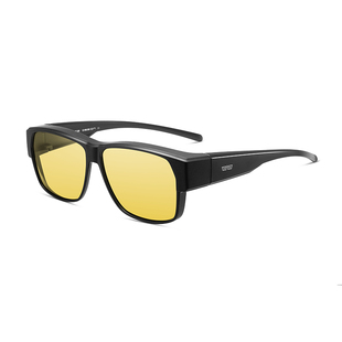 CAPONI夜间开车专用套镜日夜两用防远光灯可套近视镜男女偏光墨镜