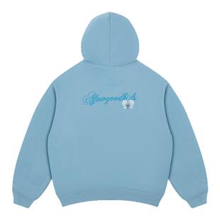 FFF官方联名AFGK繁花系列美式加绒连帽卫衣男女国潮刺绣情侣帽衫