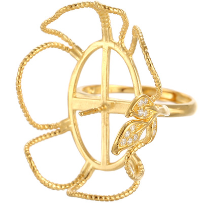 致闺蜜女s925银材质戒指空托