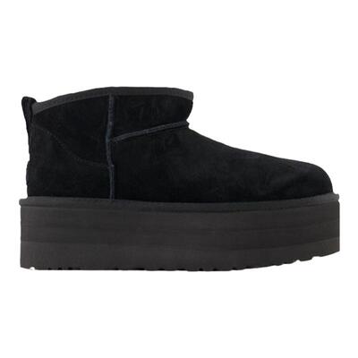 UGG Classic Ultra Mini 女款厚底羊毛雪地靴