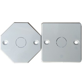 线盒盖板86型开关插座底盒内盖板暗盒保护盖红蓝内外八角盖板带孔