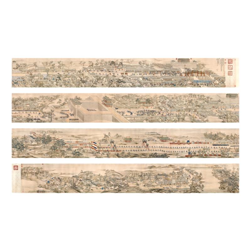 徐扬乾隆南巡古代手卷复制字画