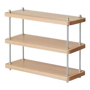 实木桌面多层杯架办公室中古风水杯咖啡杯马克杯茶具收纳架展示架