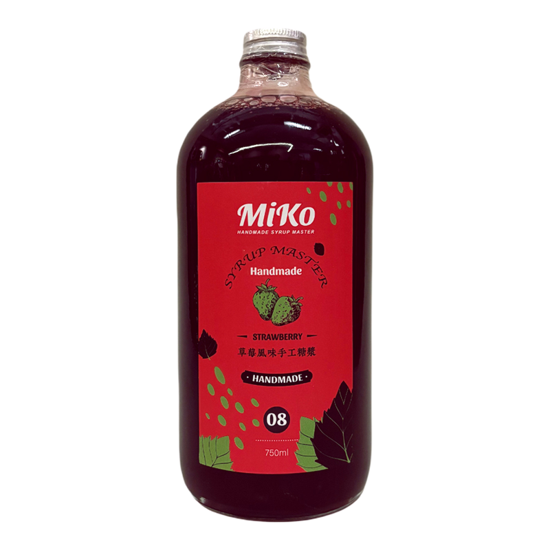 Miko草莓风味糖浆咖啡鸡尾酒饮品糖浆调酒糖浆咖啡糖浆含蜂蜜