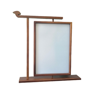 承沁双面透明新中式相框书法摆台画框实木旋转国风剪纸装裱展示框