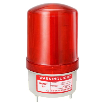 LTE-1101JLED旋转爆闪警报灯声光报警器220V24V12V闪烁信号指示灯