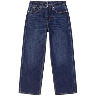 【张凌赫代言】Lee宽松直筒深蓝色经典五袋款男阔腿牛仔裤休闲潮