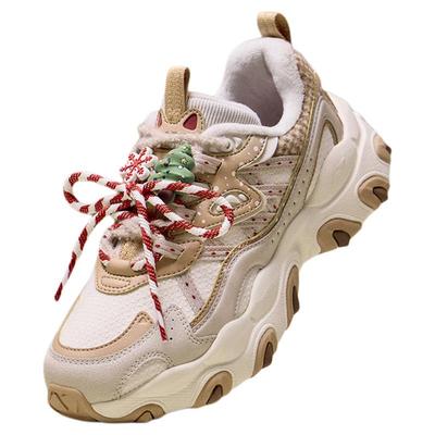 李宁猫爪女子厚底老爹鞋