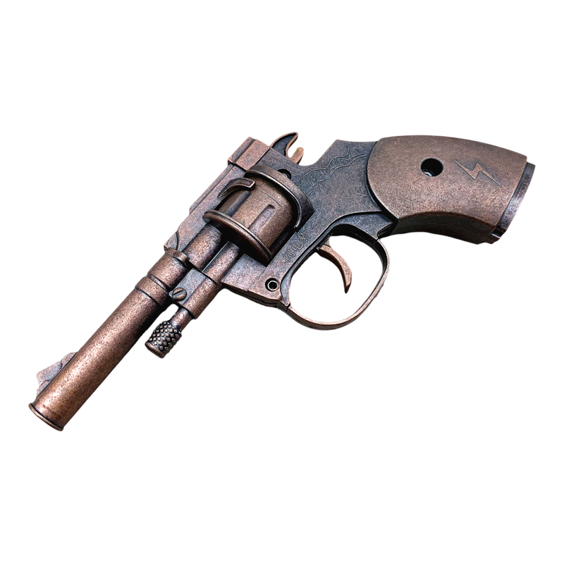 全金属左轮砸响枪砸炮纸炮子火炮枪打响柴皮火石枪擦响炮手枪玩具