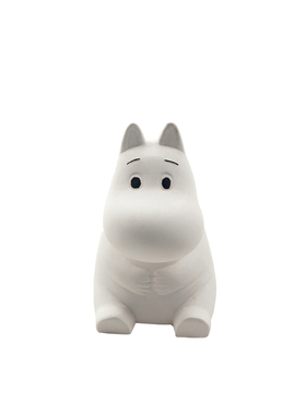 石膏款卡通姆明迷你河马摆件道具