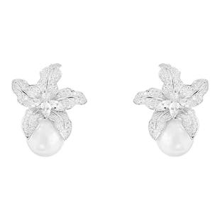 花朵珍珠款耳夹女无耳洞耳环超好看独特漂亮耳坠轻奢高级气质耳饰