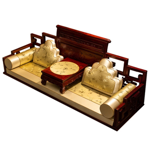 新中式红木家具沙发坐垫高端实木沙发垫套罩罗汉床垫子木沙发座垫