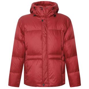 利郎官方红色羽绒服男士短款连帽2025冬季新款新年本命年男装外套