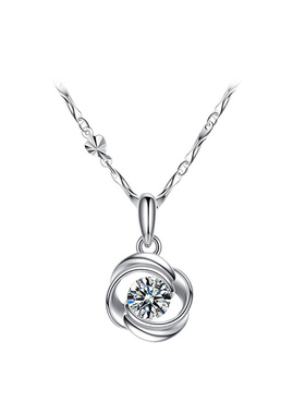 PT950铂金项链 18K白金项链 女友礼物 百搭珠宝首饰 钻石吊坠女款