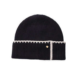 定制款~美利奴纯羊毛针织帽女小香风帽子洋气时髦保暖冷帽毛线帽