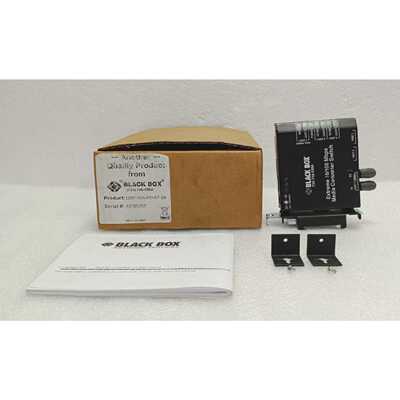 BLACK BOX LBH100APDST24 EXTREME MEDIA CONVERTER SWITCH NEW S