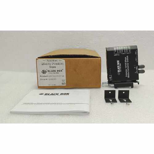 BLACK BOX LBH100APDST24 EXTREME MEDIA CONVERTER SWITCH NEW S