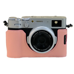 富士x100vi粉色xe5 xt50真皮保护套xt30二代皮套xt5相机套xs20xh2