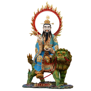 黄铜彩绘太乙救苦天尊供奉摆件